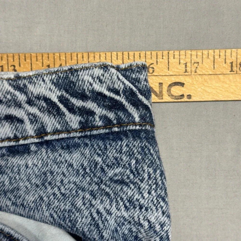 Vintage Lee Storm Rider Acid Wash Jeans 1980s USA Union Made Blue 33x34 (32x32)